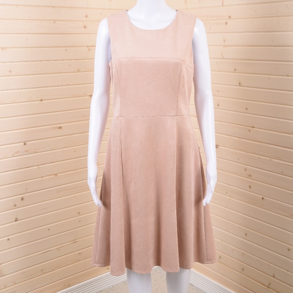 Calvin Klein Ultra Suede Sheath Pink Dress